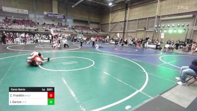 132 lbs Consolation - Zayden Franklin, Wolfpack WC vs Isaiah Garcia, La Gente WC