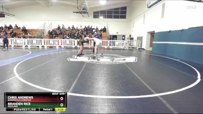 285 lbs Cons. Round 3 - Chris Andrews, Bakersfield Christian vs Branden Rice, Highland