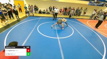 120 lbs Quarterfinal - Caleb Fogleman, Heat vs Addyson Morris, Claremore Wrestling Club