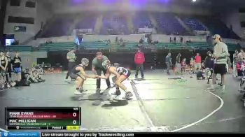 105 lbs Round 2 (3 Team) - Mark Evans, Team Bear Wrestling Club Navy vs Mac Milligan, Summerville Takedown Club