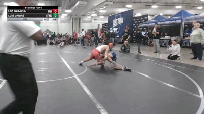 132 lbs Round 3 (10 Team) - Leo Saravia, Maryland Mallets vs Luis Damas, CTWHALE Green