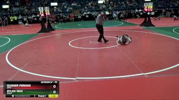 75 lbs Quarterfinal - Gunner Perkins, GFF2 vs Rylen Wax, OCGA