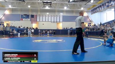 113 lbs 1st Place Match - Caden Alspaugh, Vancleave High School vs Jaiden Gipson, Oxford High School