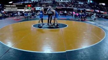 AA - 190 lbs Cons. Round 1 - Andrew Allard, Billings Skyview vs Tyson Scheel, Gallatin (Bozeman)
