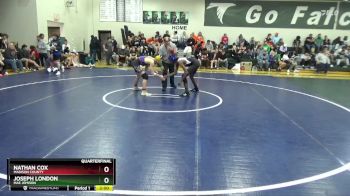138 lbs Quarterfinal - Joseph London, Mae Jemison vs Nathan Cox, Madison County