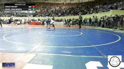 108 lbs Consi Of 16 #1 - Josiah Williby, Union JH vs Izikiel Cruz-Morita, Cache