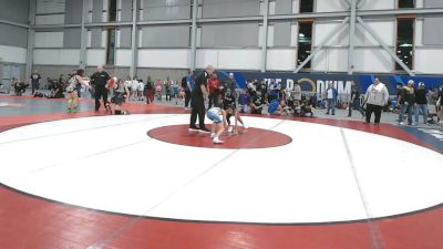 55-64 lbs Cons. Quarters - Azidya Clark, Toppenish Badboy Wrestling vs Xyla Gerrard, Hermiston Wrestling