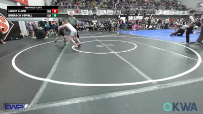 85 lbs Consi Of 8 #2 - Jackie Allen, Collinsville Cardinal Youth Wrestling vs Emerson Sewell, Raw Wrestling Club