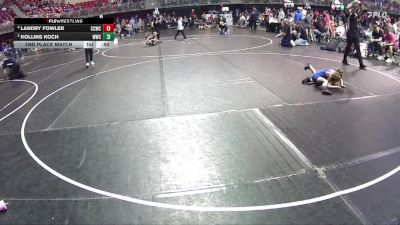 49-51 lbs 2nd Place Match - Landry Fowler, Chase County Wrestling Club vs Kollins Koch, Wayne Wrestling Club