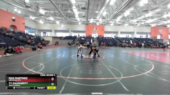 133 lbs Cons. Round 4 - Ty Daugherty, John Carroll vs Max Martinez, Wesleyan (CT)