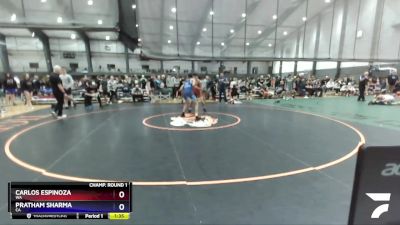 157 lbs Champ. Round 1 - Carlos Espinoza, WA vs Pratham Sharma, CA