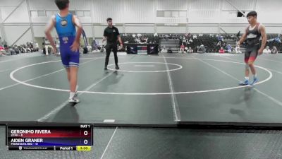 132 lbs 4th Wrestleback (16 Team) - Geronimo Rivera, Utah vs Aiden Graner, Minnesota Red