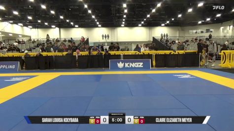Claire Elizabeth Meyer vs Sarah Louisa Kolybaba 2025 World IBJJF Jiu-Jitsu No-Gi Championship