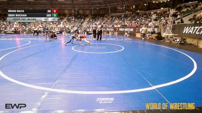 85 lbs Consi Of 8 #2 - Brian Baca, Juggernaut Wrestling Club vs Zeek Buchan, Sherman Challengers
