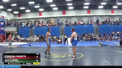 285 lbs Round 3 (4 Team) - Stonewall Shurette, Cleveland vs Nate Fleming, Battle Ground Academy