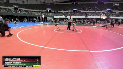 National 3-5 72 Quarterfinal - Joshua Weimert, Pit Bull Wrestling Academy vs Logan Littman, Great Neck Wrestling Club