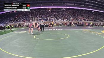 D4-215 lbs Quarterfinal - Sawyer Blaszczyk, Charlevoix vs Conner Harvey, Bronson