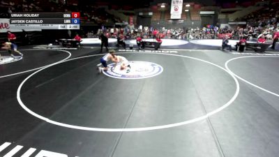 120 lbs Uriah Holiday, OCWA - Orange County Wrestling Association vs Jayden Castillo, LAWA - Los Angles Wrestling Association