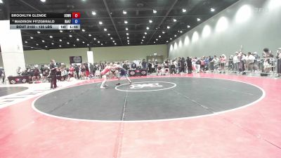 135 lbs Cons. Sub-semis - Brooklyn Glende, SCF Wrestling vs Madison Fitzgerald, Ranger 47