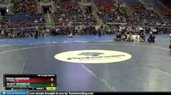 120 lbs Placement Matches - Wyatt Engwicht, #2 New Salem-Almont vs Noah Anderson, #1 Lisbon