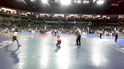 80 lbs Consi Of 16 #2 - John Roarty, Wall Knights Wrestling Club vs Dexter Toporoff, Cordoba Trained