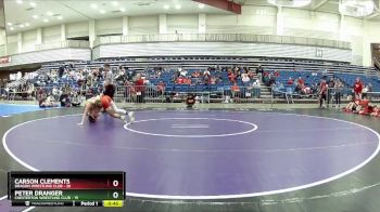 132 lbs Round 2 (6 Team) - Carson Clements, Dragon Wrestling Club vs Peter Dranger, Chesterton Wrestling Club
