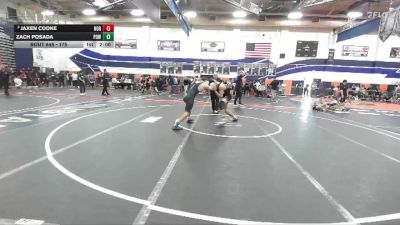 175 lbs Semifinal - Zach Posada, Poway vs Jaxen Cooke, Norco