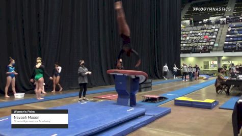 Nevaeh Mason - Women's Pairs, Omaha Gymnastics Academy - 2021 Women's Xcel Region 4 Championships