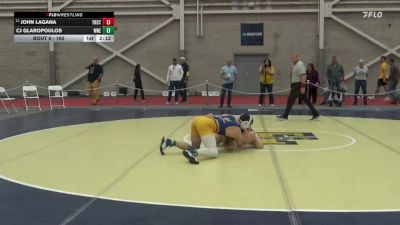 165 lbs Prelim - CJ Glaropoulos, Western New England vs John Lagana, Trinity (CT)