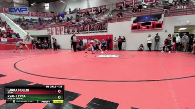 125 lbs Cons. Round 5 - Larra Mullin, BIXBY vs Kyah Leyba, BROKEN ARROW