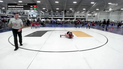 96 lbs Round Of 32 - Brayden Davagian, Killingly vs Jack Petropoulos, Tewksbury