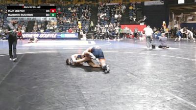 184 lbs Consi Of 32 #2 - Jack Lesher, Virginia vs Mahonri Rushton, Northern Colorado