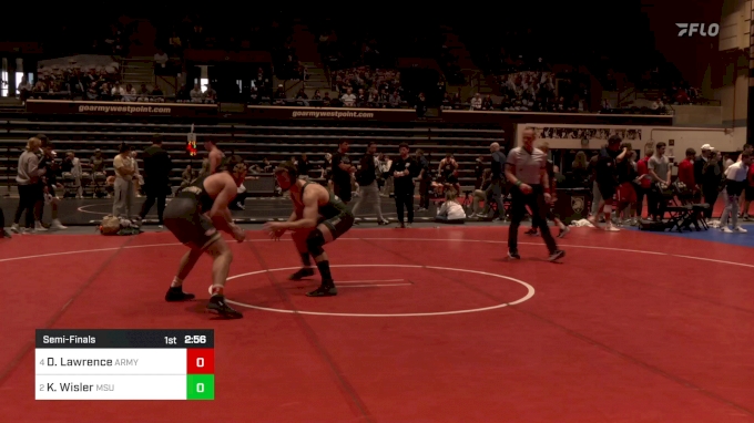 197 lbs Semifinal - Danny Lawrence, Army vs Kael Wisler, Michigan State