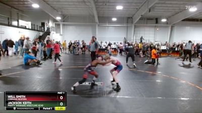 75 lbs Quarterfinal - Jackson Keith, Mighty Warriors Wrestling Acad vs Will Smith, Carolina Reapers