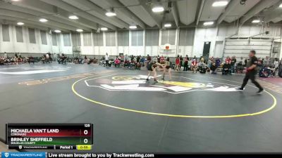 125 lbs Cons. Round 3 - Michaela Van`t Land, Coronado vs Brinley Sheffield, Douglas County