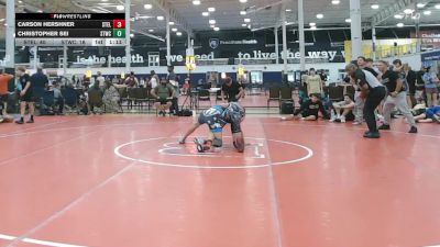 130 lbs Rr Rnd 4 - Carson Hershner, Steller Trained Boba - MS vs Christopher Sei, Shore Thing WC - MS