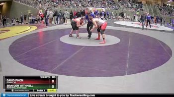 285 lbs Quarterfinal - Brayden Withnell, Mcminnville Mat Club vs David Finch, Lowell HS