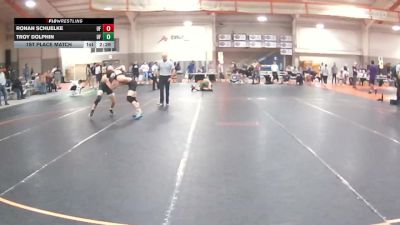 141 lbs 1st Place Match - Troy Dolphin, UW Parkside vs Ronan Schuelke, McKendree