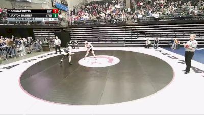 4A 150 lbs Cons. Round 2 - Cougar Betts, Uintah vs Jaxton Danner, Cottonwood