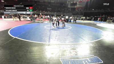 150 lbs Semifinal - Ryland Smith, Folsom vs Brock Buak, Union Mine