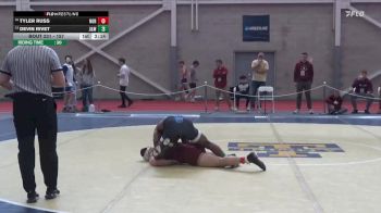 157 lbs Cons. Round 3 - Tyler Russ, Norwich vs Devin Rivet, Johnson & Wales (RI)