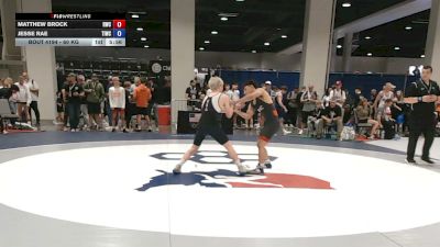 60 kg Cons. Rd Of 32 - Matthew Brock, Rattler Wrestling Club vs Jesse Rae, Team Idaho Wrestling Club