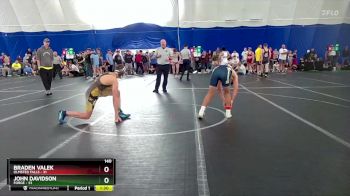 140 lbs Round 4 (8 Team) - Braden Valek, Olmsted Falls vs John Davidson, FORGE