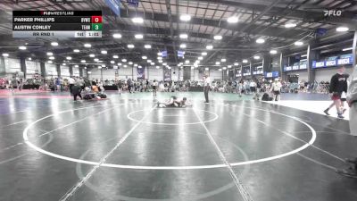 90 lbs Rr Rnd 1 - Parker Phillips, Buffalo Valley Wrestling Club MS Black vs Austin Conley, Team Barracuda MS