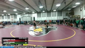 105 lbs Champ. Round 2 - Jasmine Brewer, Woodland Park vs Audryana Colon, Mesa Ridge