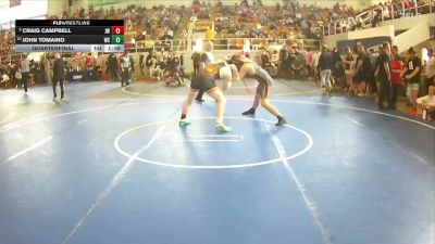 177 lbs Quarterfinal - John Tomaino, South Range vs Craig Campbell, Jv Warriors