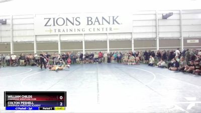 144 lbs Champ. Round 2 - William Childs, Champions Wrestling Club vs Colton Peshell, Sanderson Wrestling Academy