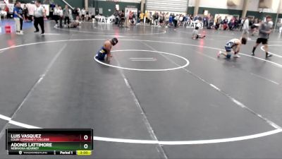 125 lbs Cons. Round 2 - Luis Vasquez, Colby Community College vs Adonis Lattimore, Nebraska-Kearney