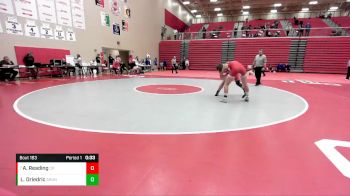 190 lbs Cons. Round 2 - Austin Reading, Crown Point vs Luke Driedric, Arrowhead Union