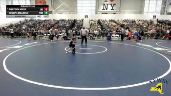 38 lbs Semifinal - Brayden Knox, Journeymen Wrestling Club vs Joseph Miller III, Penn Yan Wrestling Club